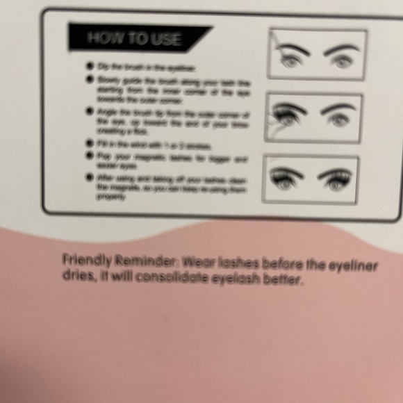 New magnetic eyelashes! Just open box to display. Absolutely beautiful! No tags - Picture 4 of 7